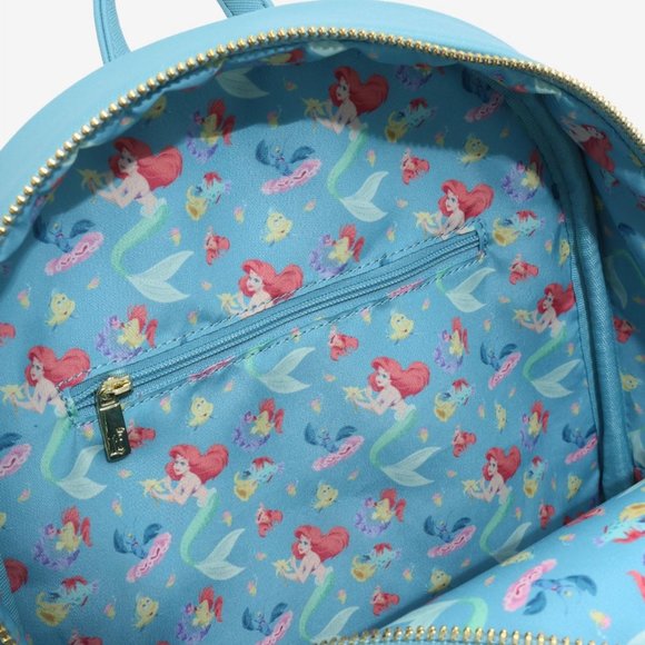 Loungefly Disney The Little Mermaid Beach Portrait Mini Backpack & Wallet main image 10